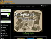 Tablet Screenshot of antiquarius.com